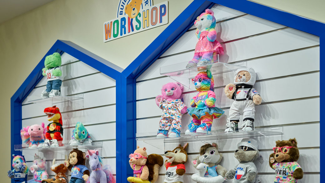 Wall of build a bears