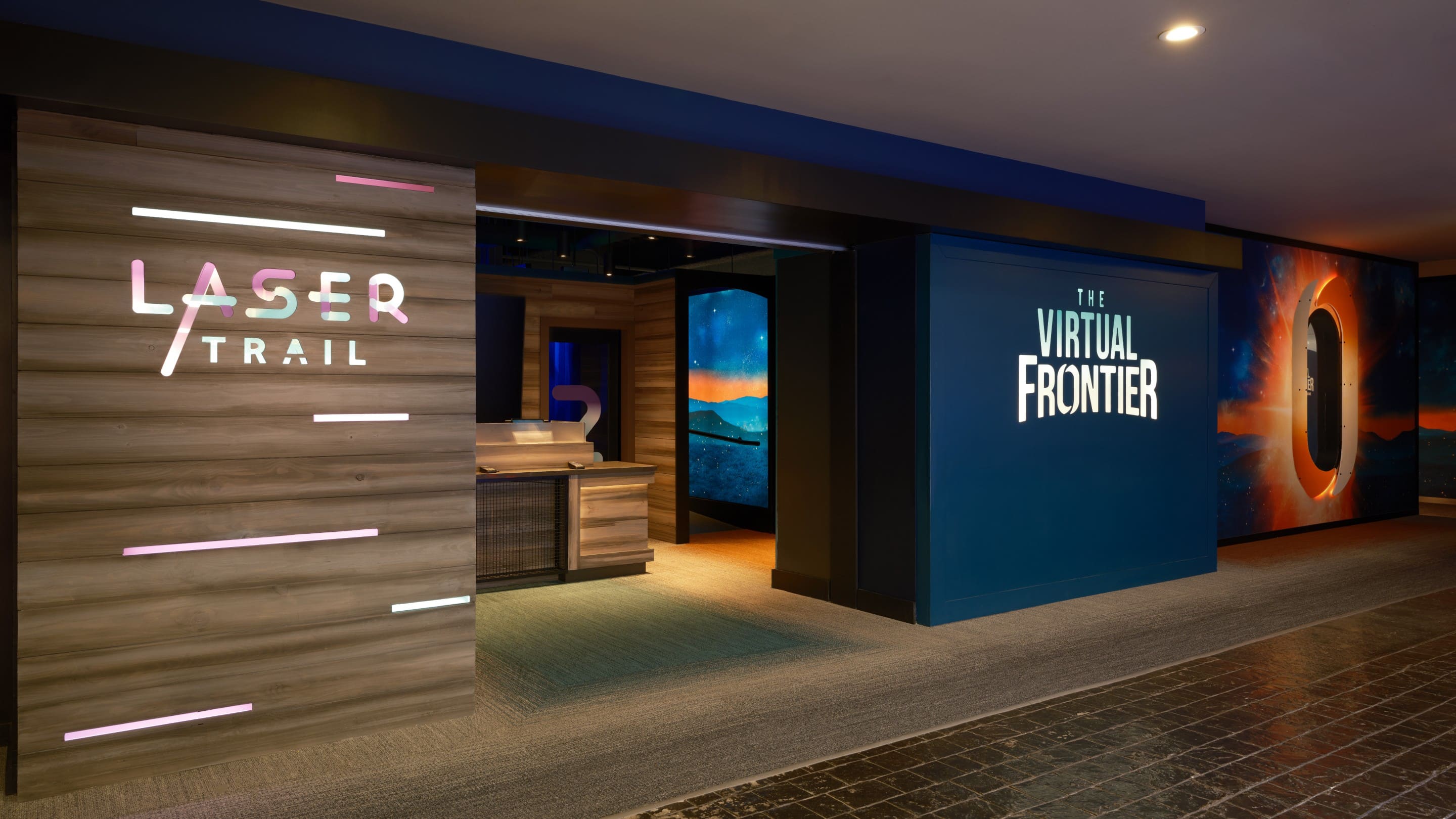 Laser Trail and Virtual Frontier enterance