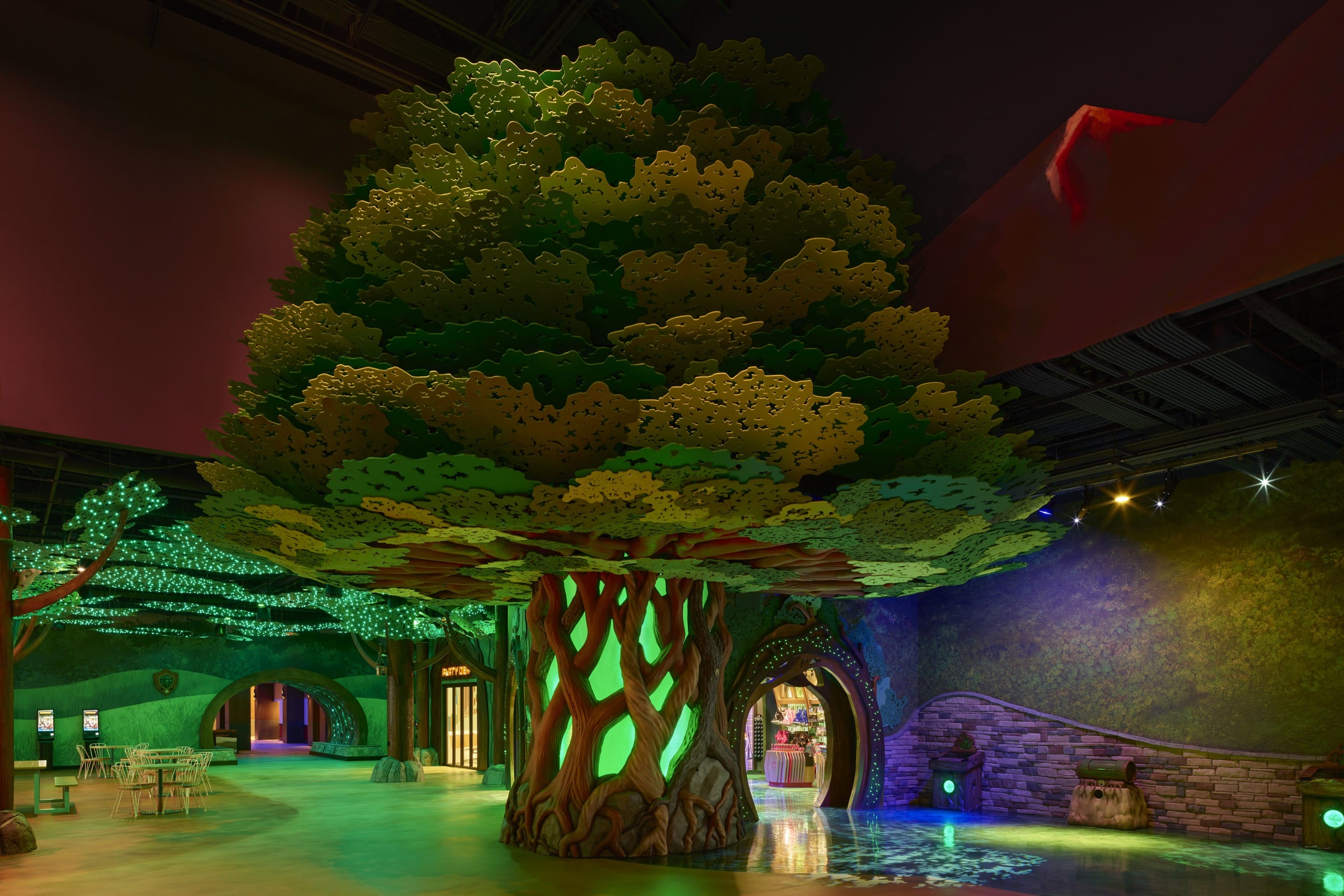 Closer and enlarged view of the Magiquest lobby