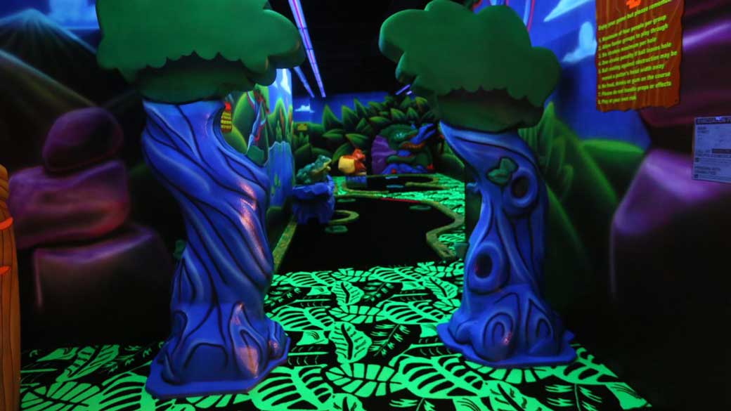 Indoor Mini-Golf with Glow In The Dark Experiences