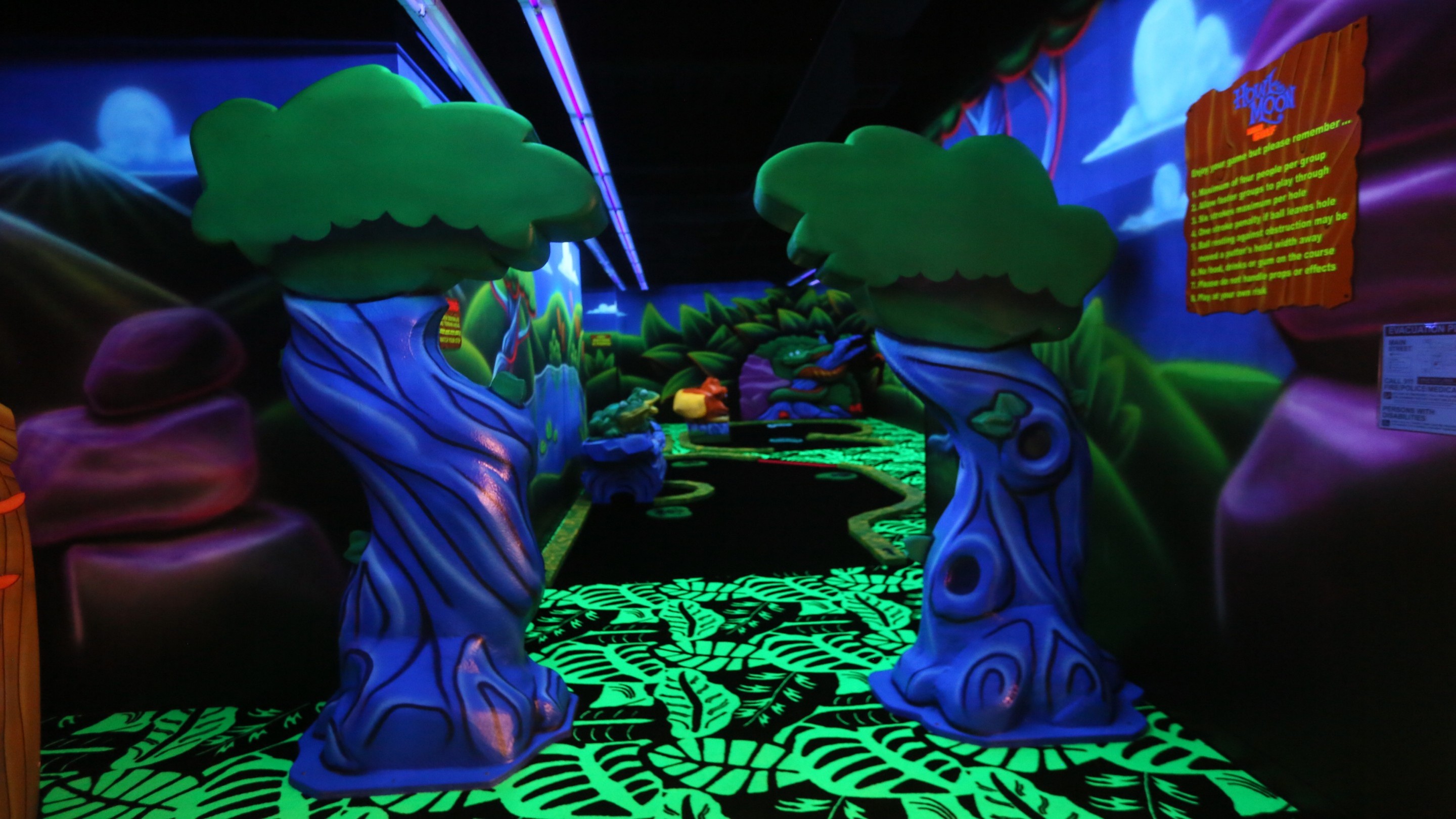 Glow Golf course