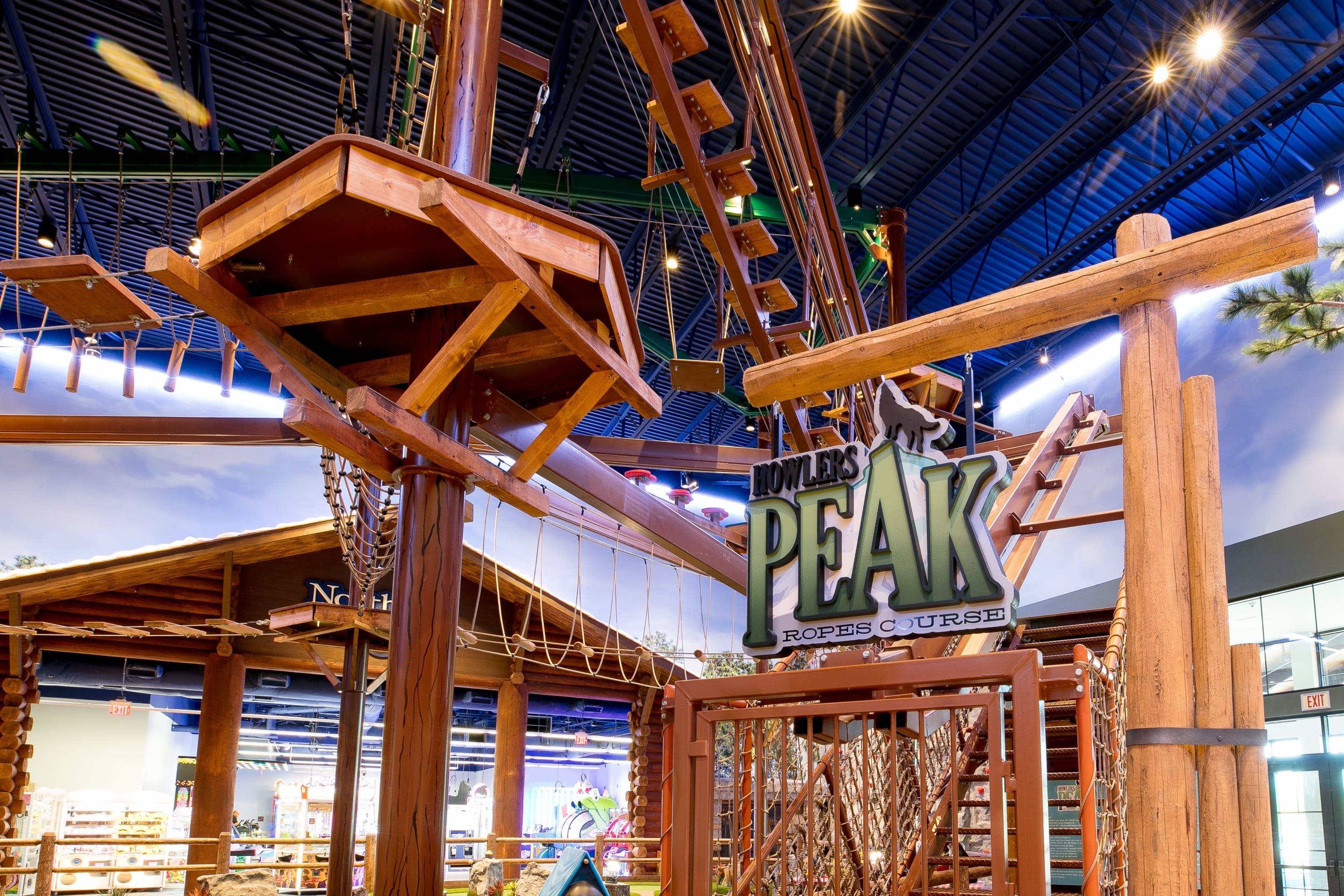 Howlers Ropes Course Logo at the entrance point