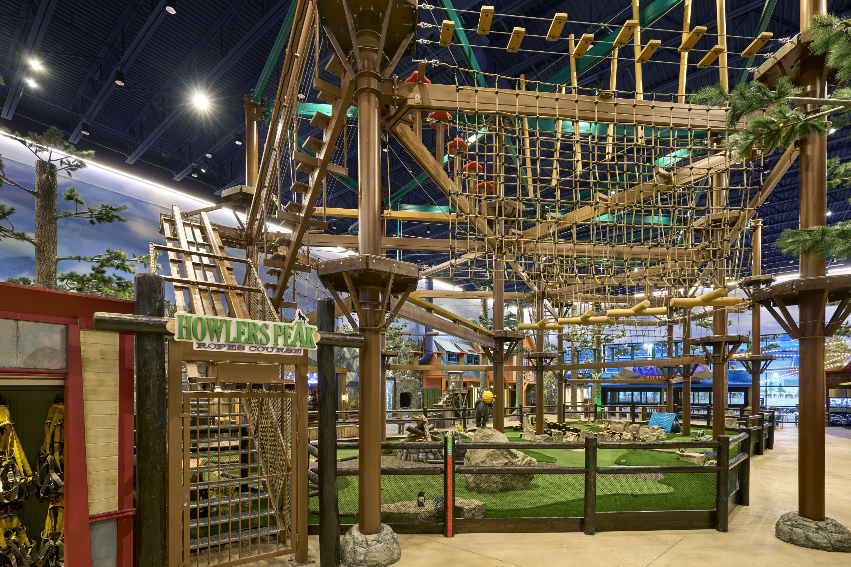 Entrance at the Howlers Ropes Course