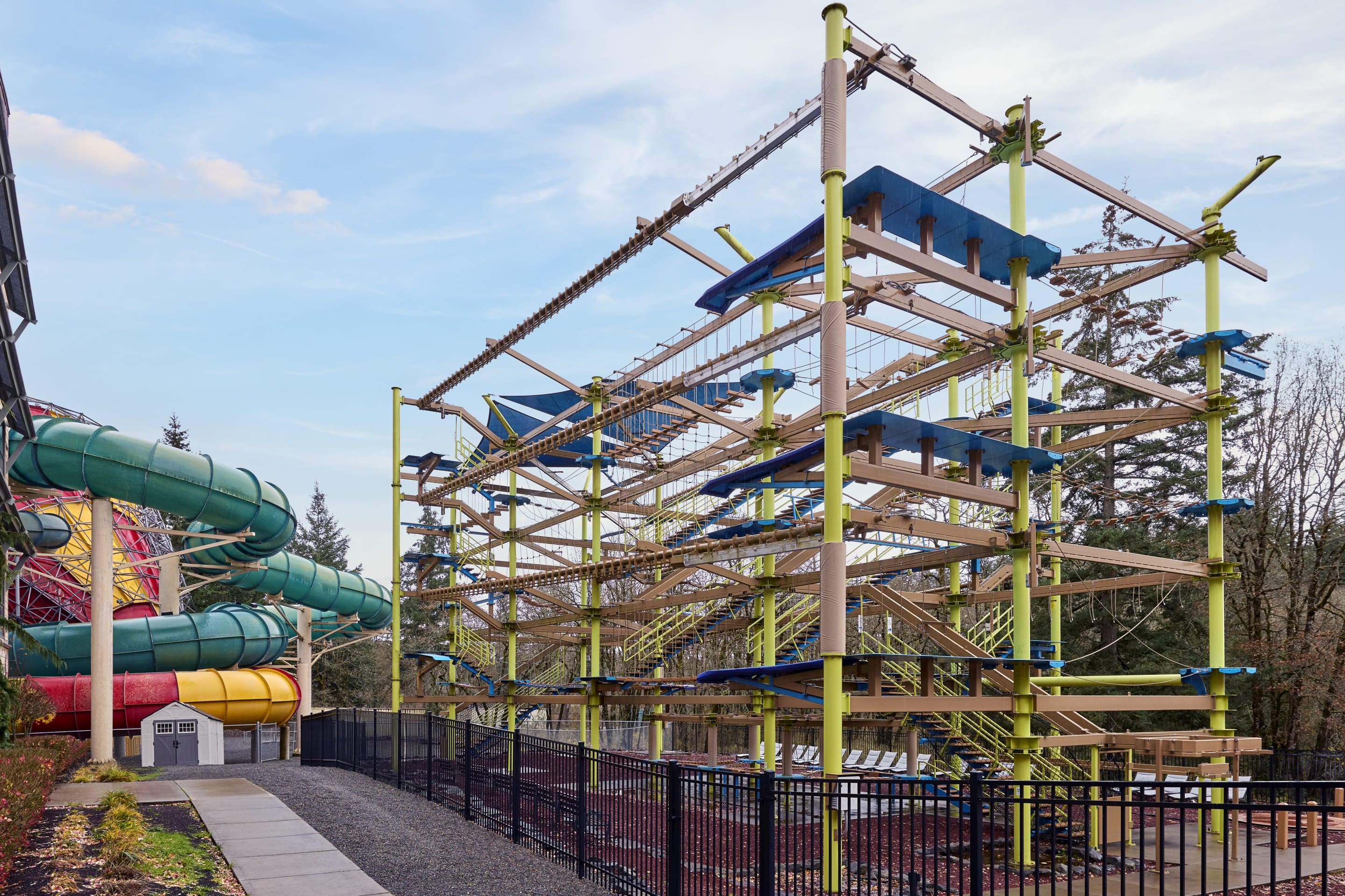 Overall structure of the ropes course