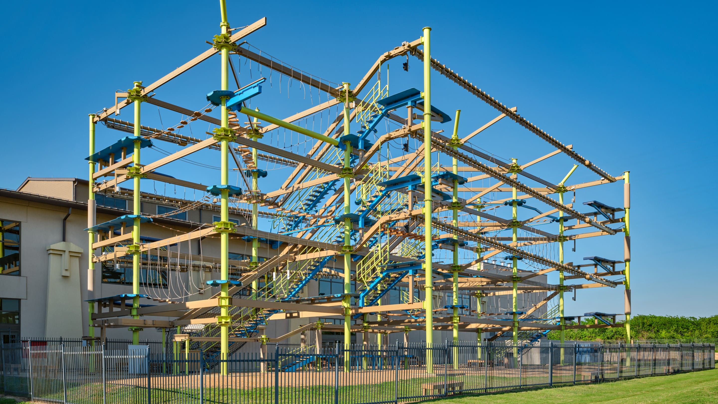 Outdoor Ropes course structure