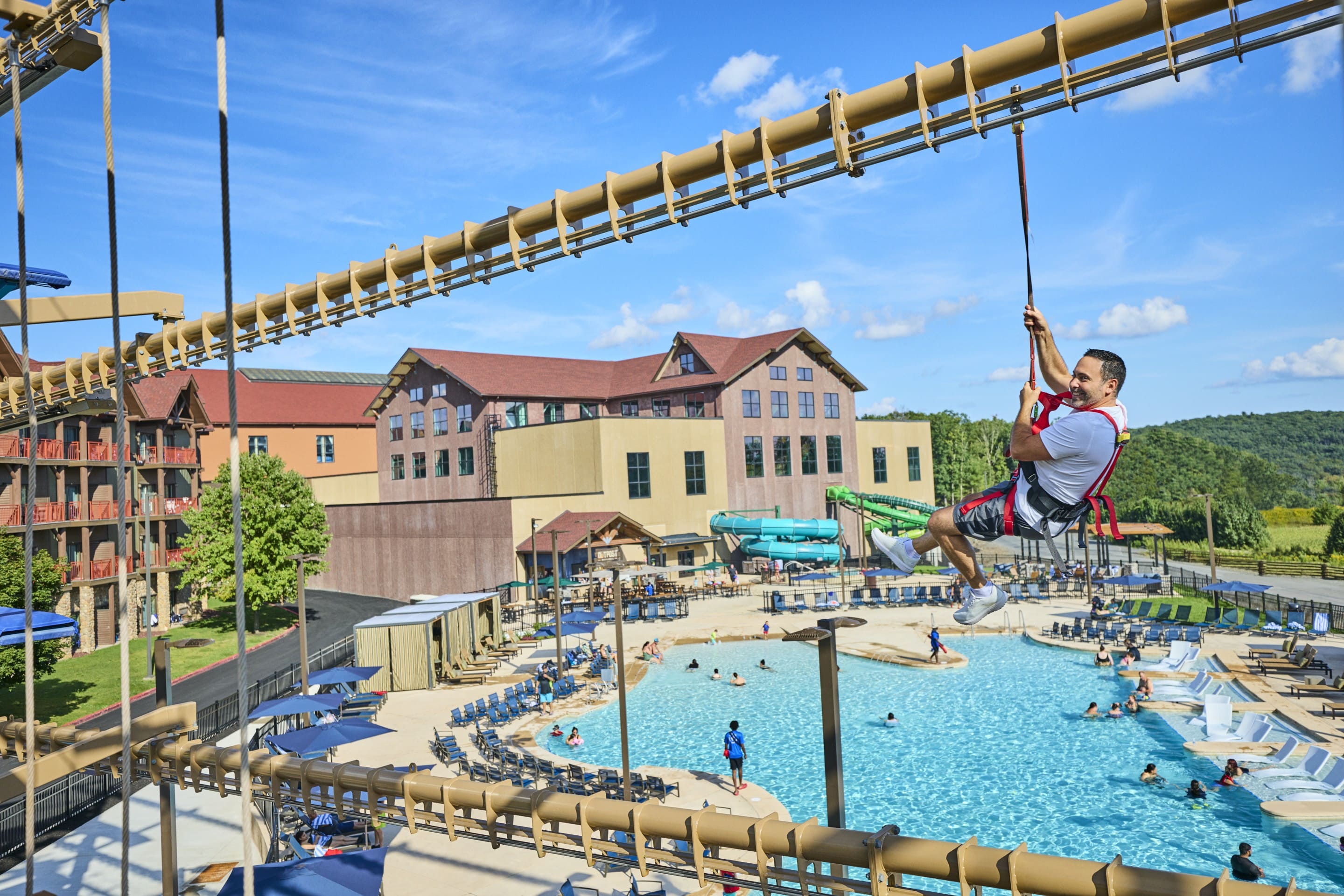 Overall structure of the ropes course