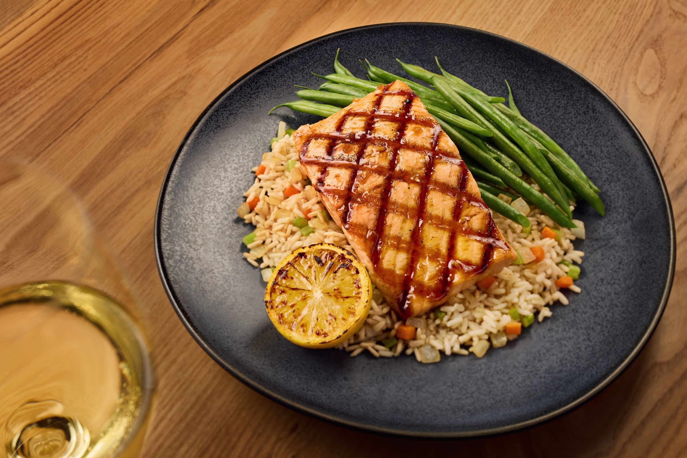 Family enjoying a meal