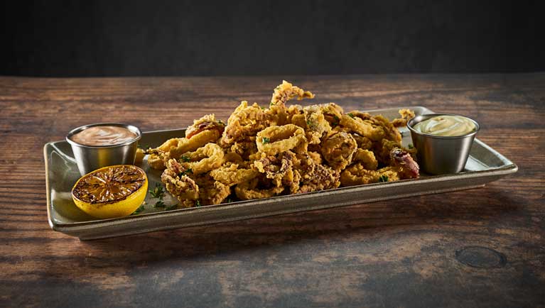 fried calamari plate