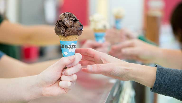 Ice - cream at Ben & Jerry's