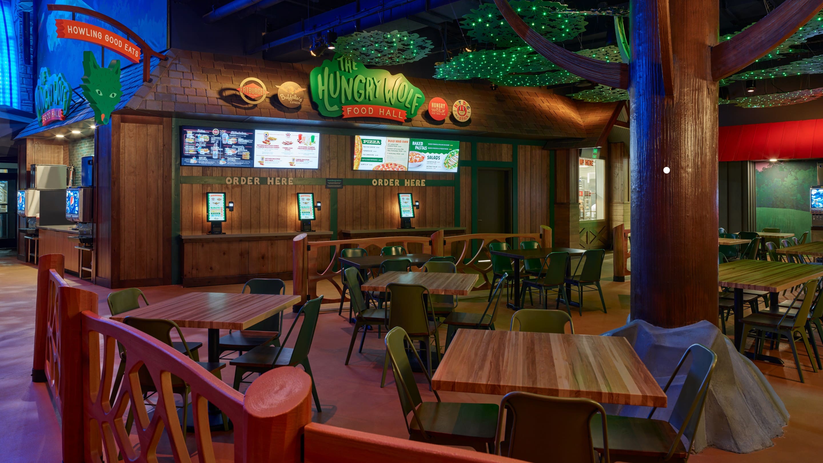 HAAW counter and seating with night lights