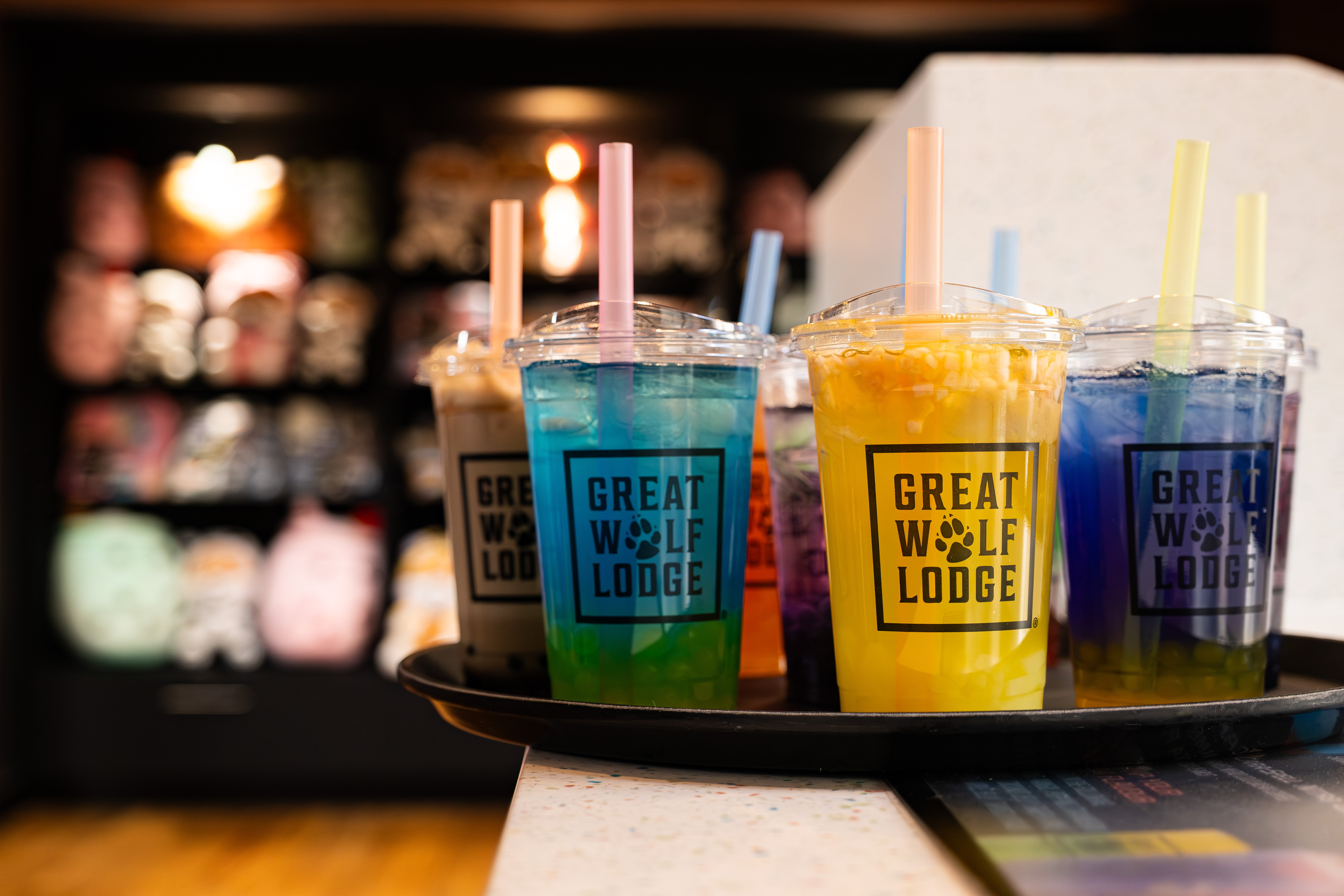 boba drinks in a tray