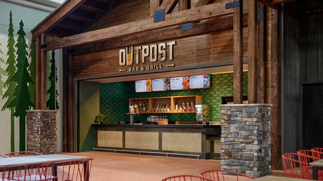 entrance to The Outpost