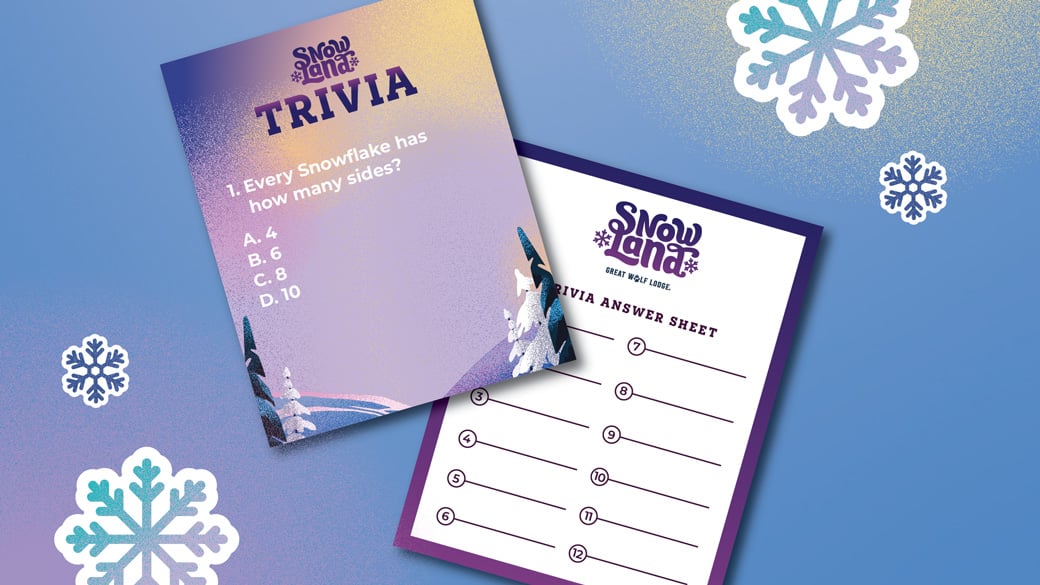 Snowland trivia card