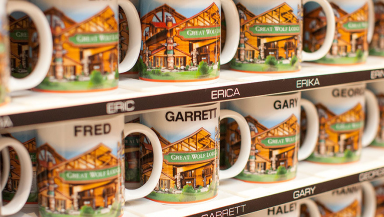 great wolf themed cups with names