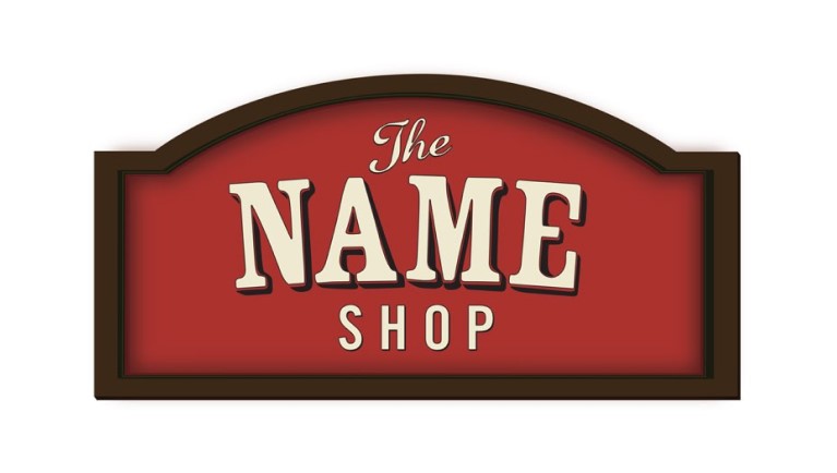 the name shop logo