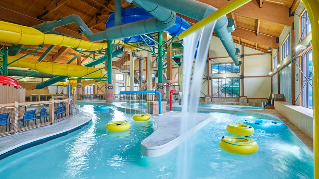 Over view of pool at Traverse City