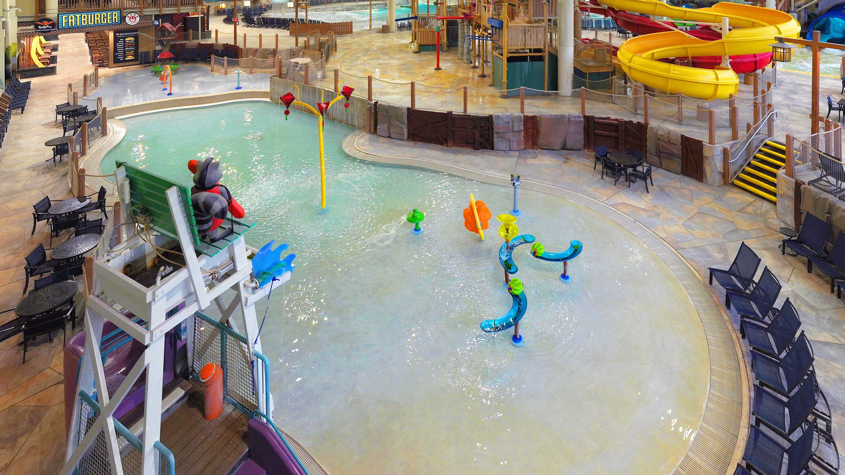 View of the kiddie pool