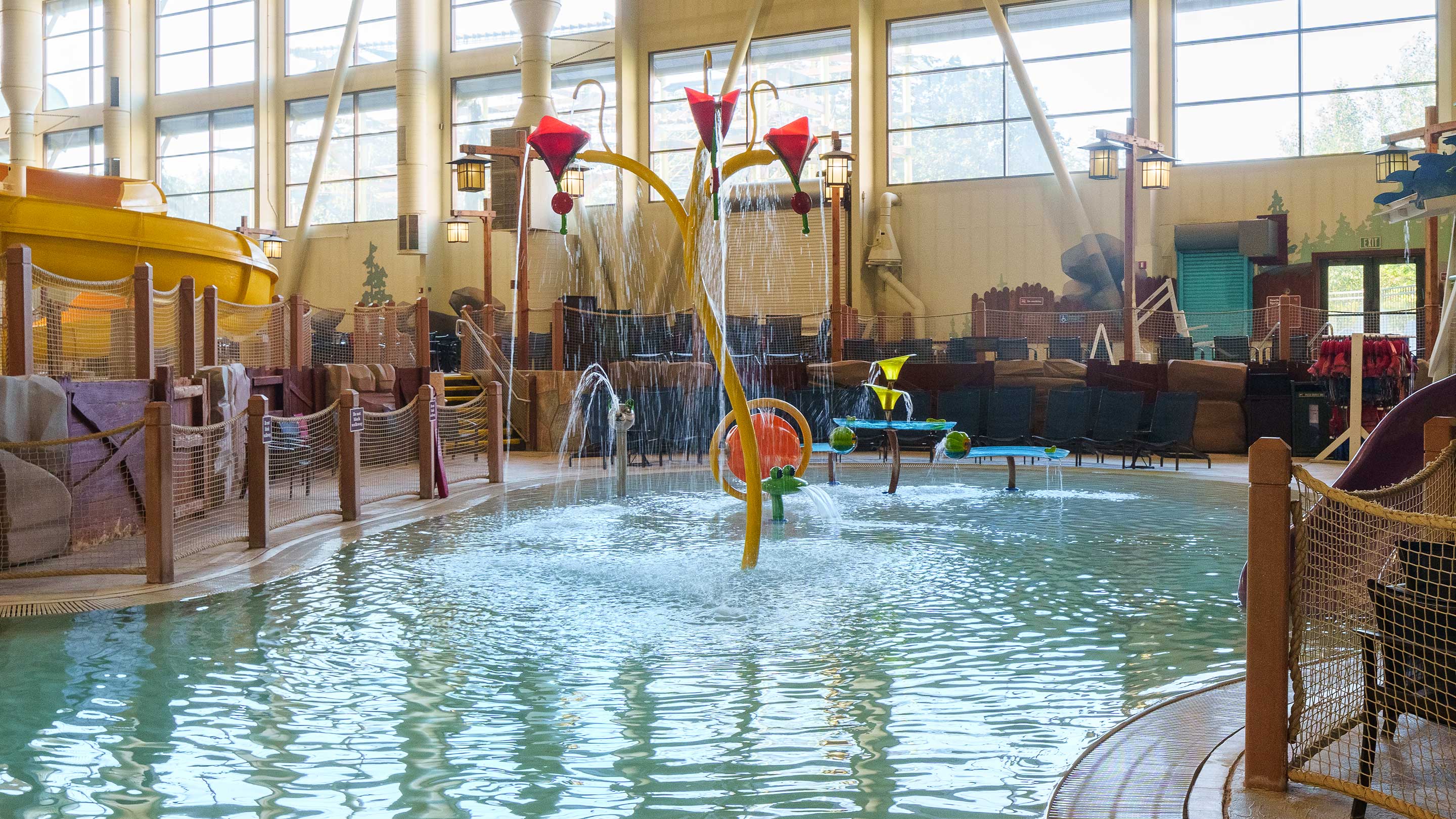 Aerial view of the kiddie pool in Grand Mound, WA