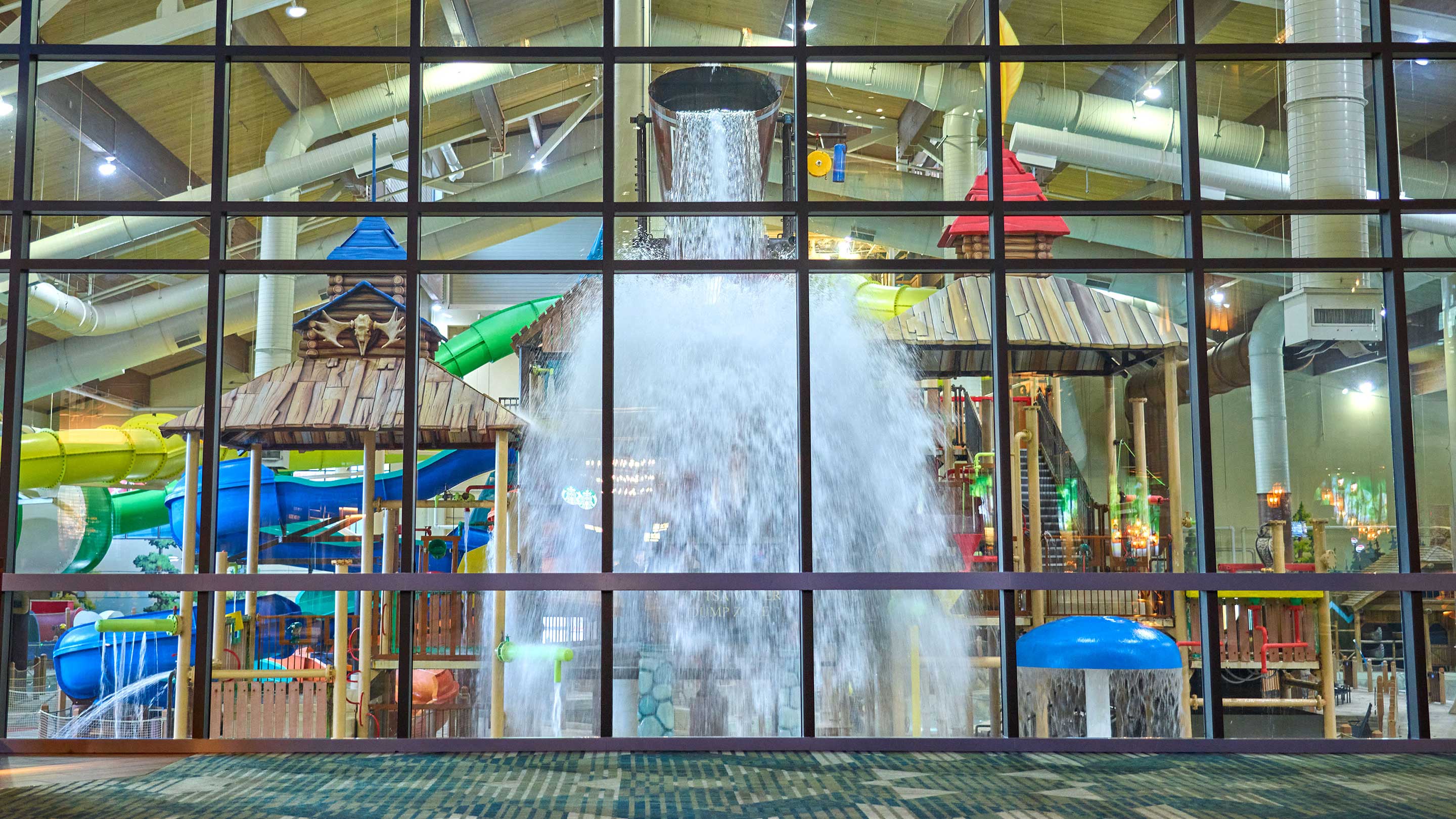 view of the fort Mackenzie structure from the grand lobby