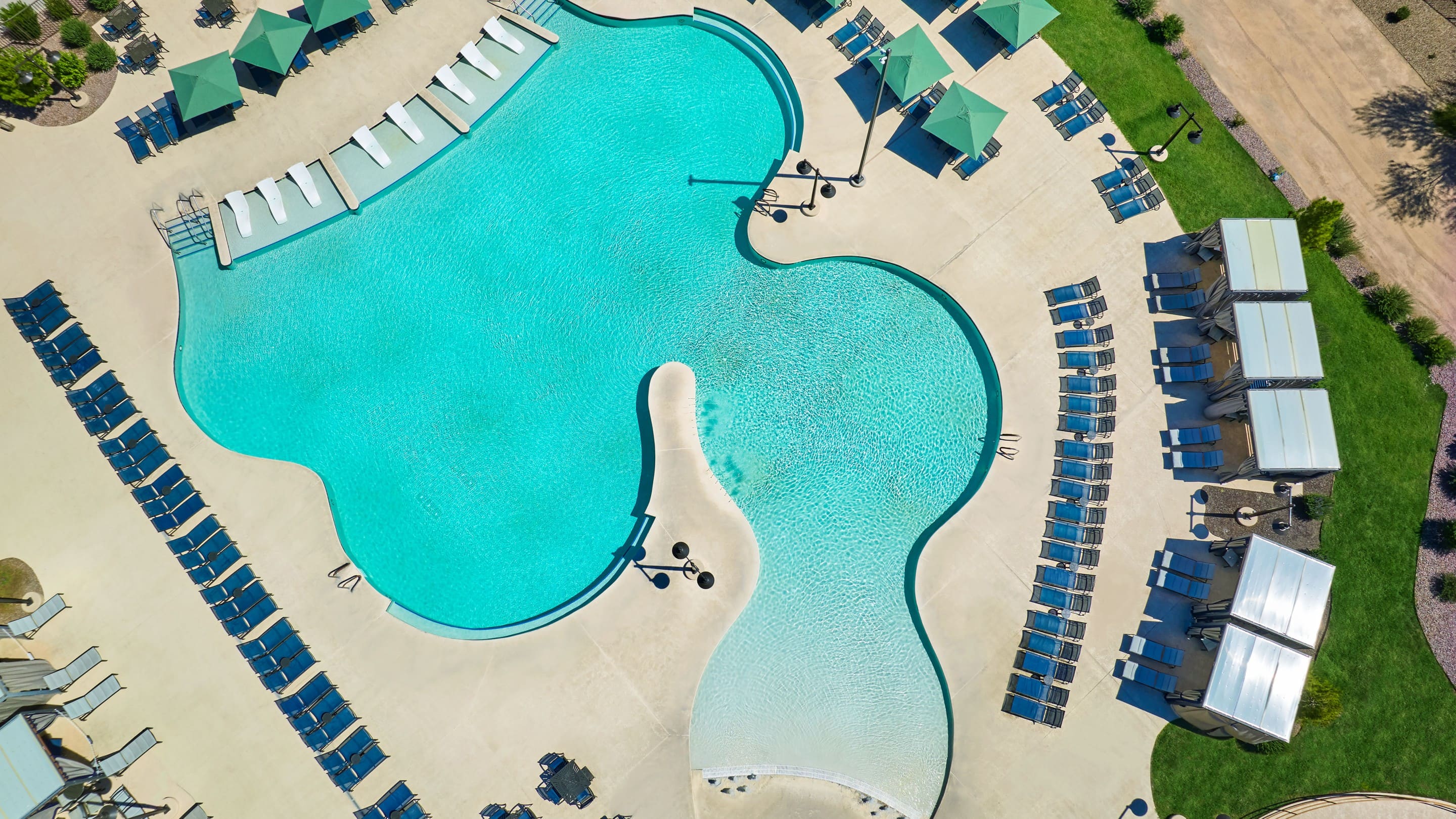 Aerial view of Raccoon Lagoon at AZ GWL WP