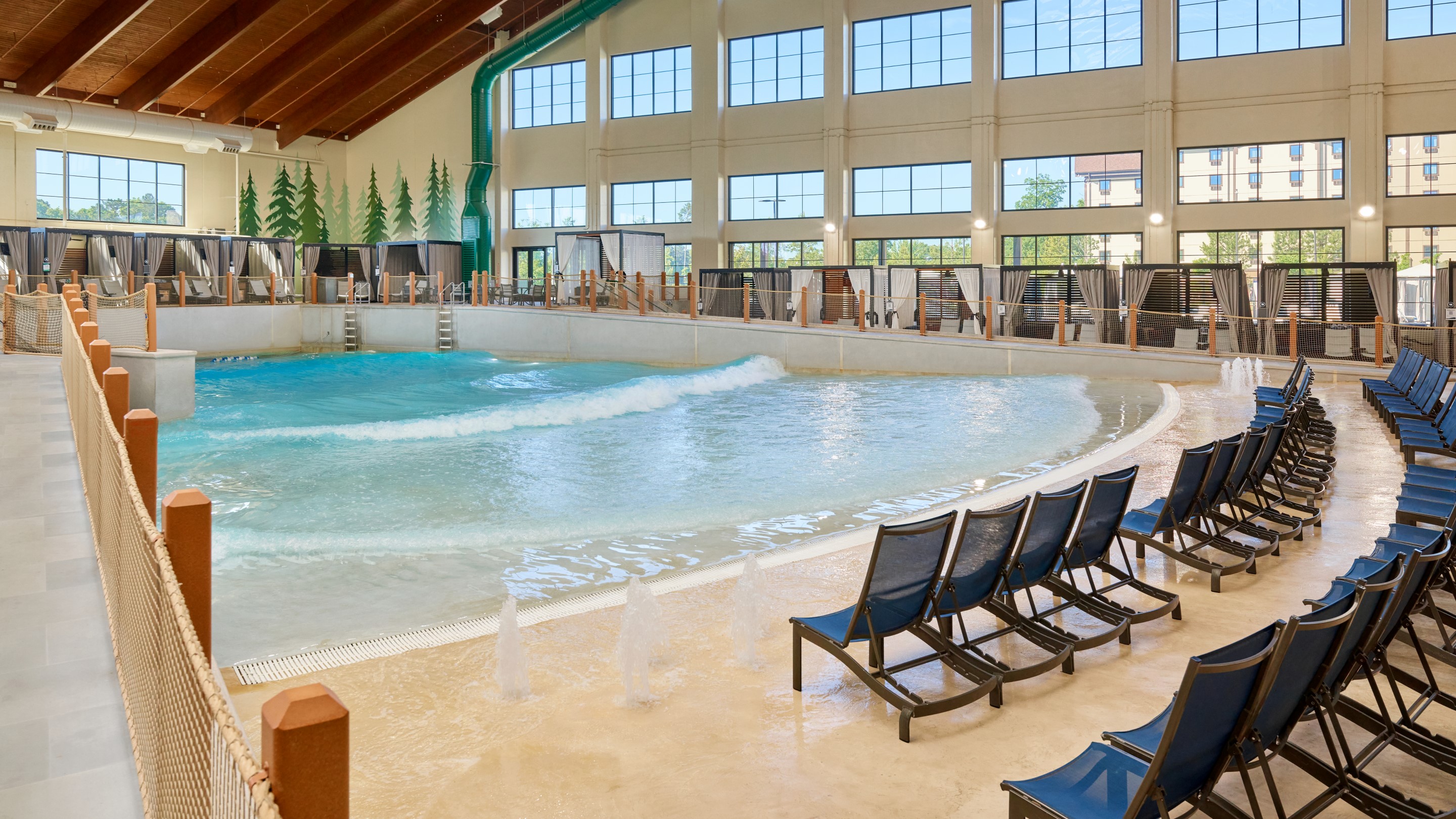 wide shot of the Slap Tail Pond wave pool