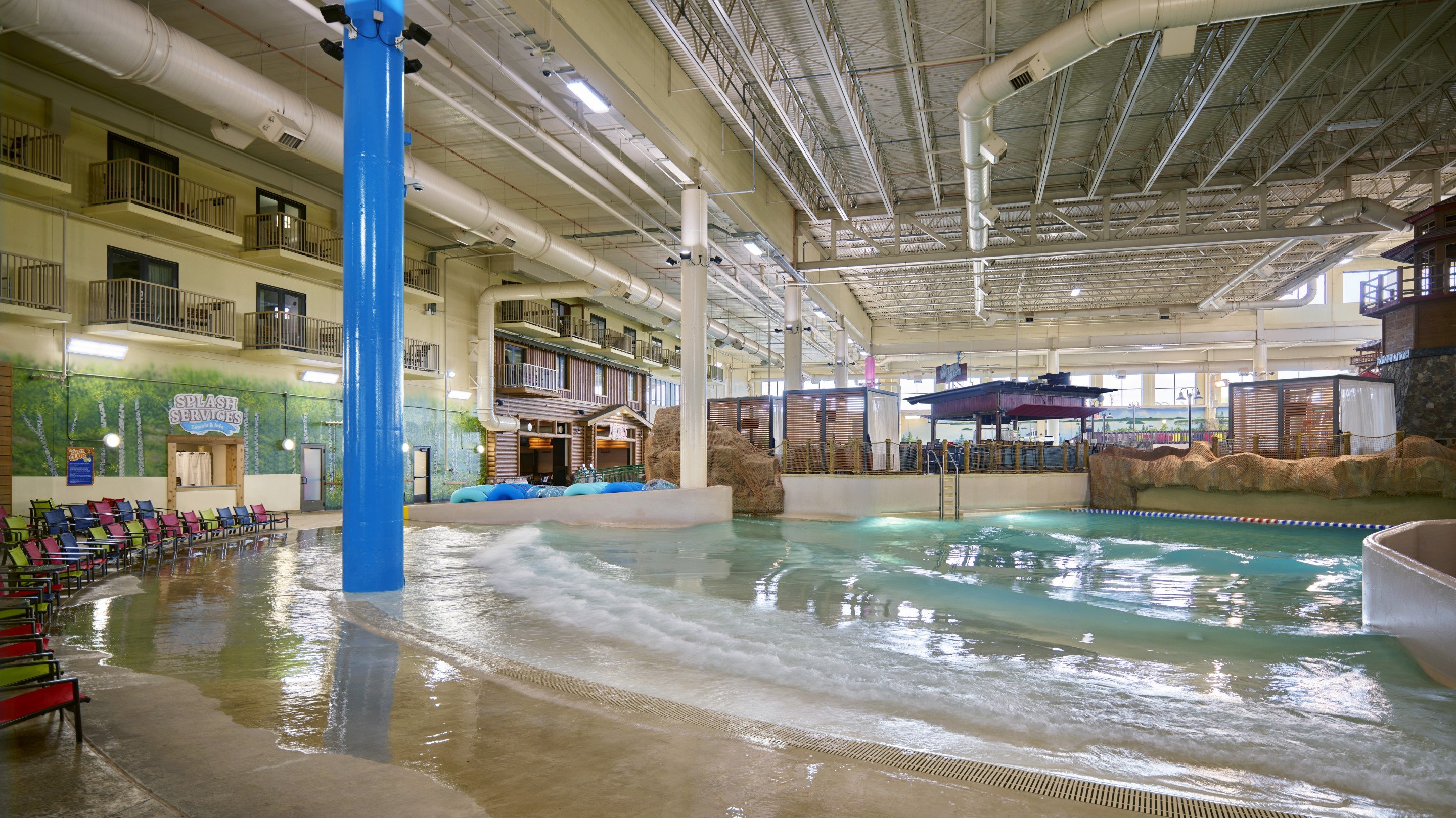 wide shot of Slap Tail Pond wave pool