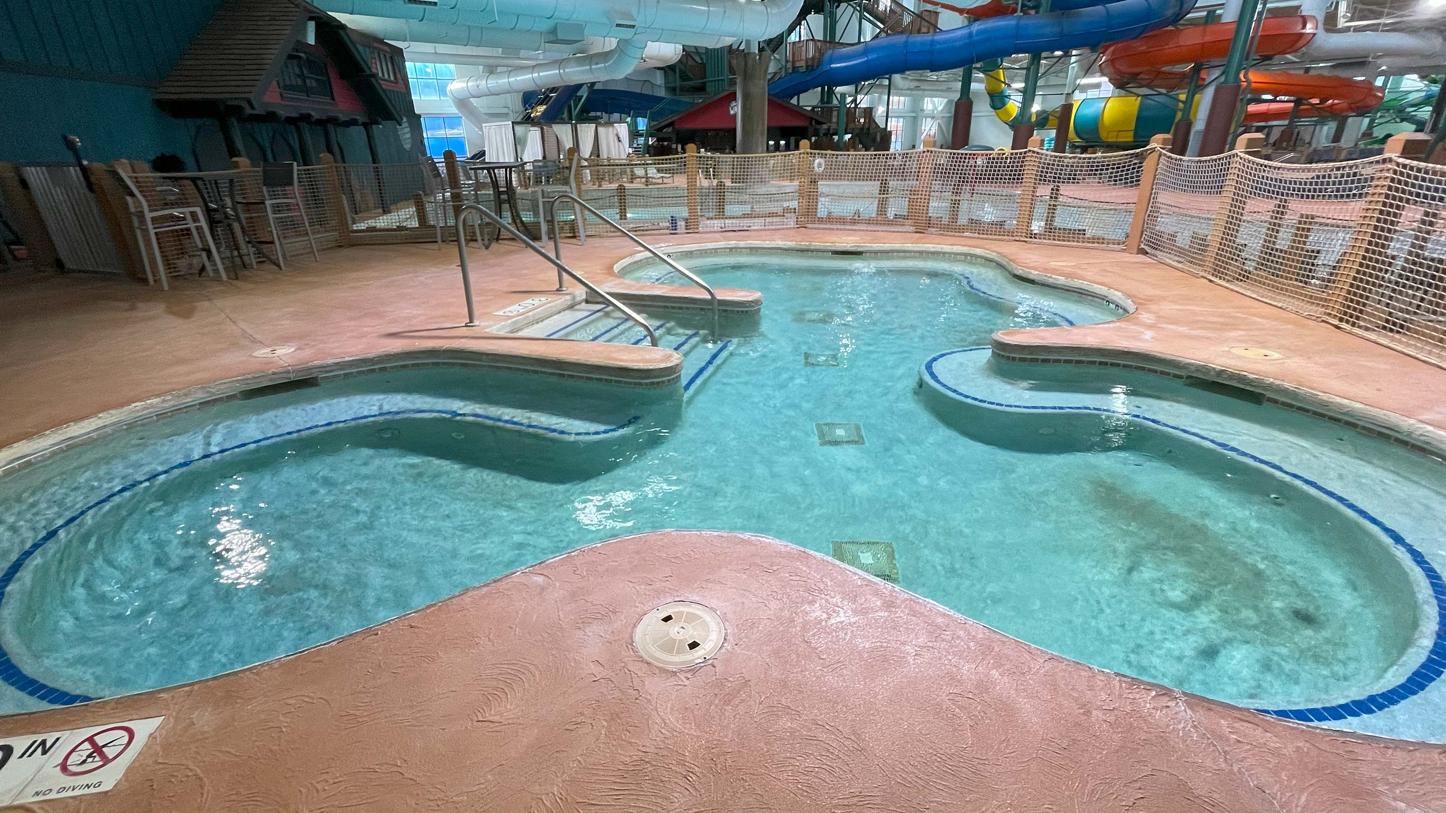 view of the indoor hot tub