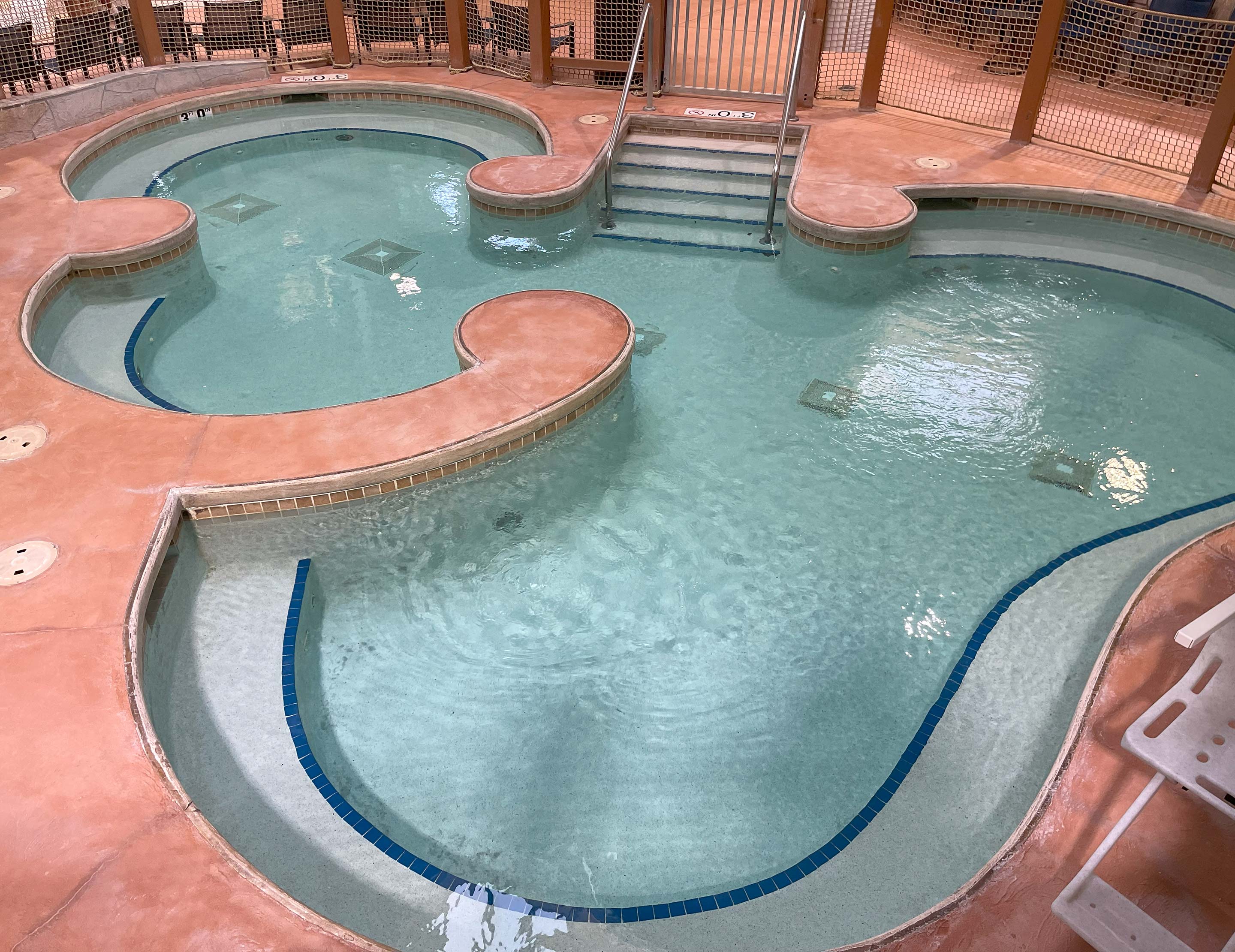 indoor hot tub in the Poconos