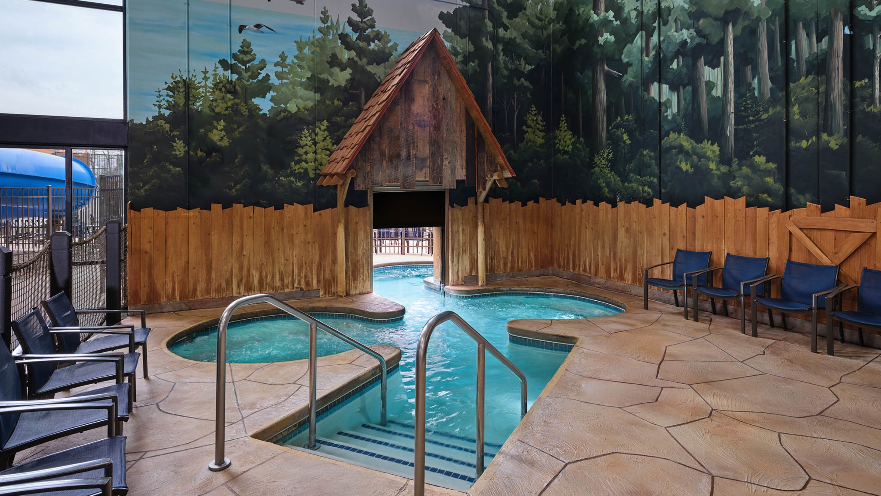 Hottub and its surroundings area 